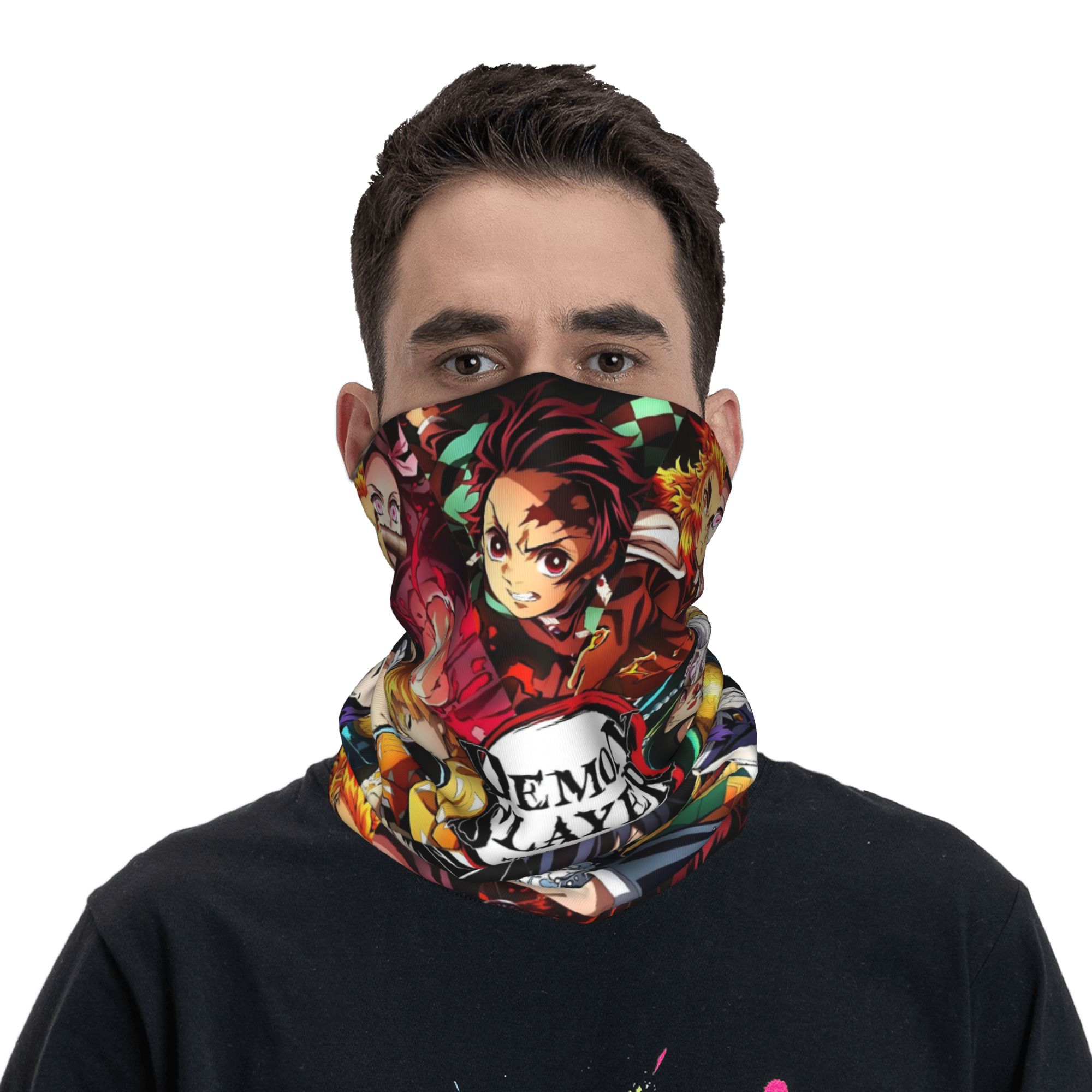 Winter Clothing Anime - Demon Slayer Anime Collage Bandana Winter