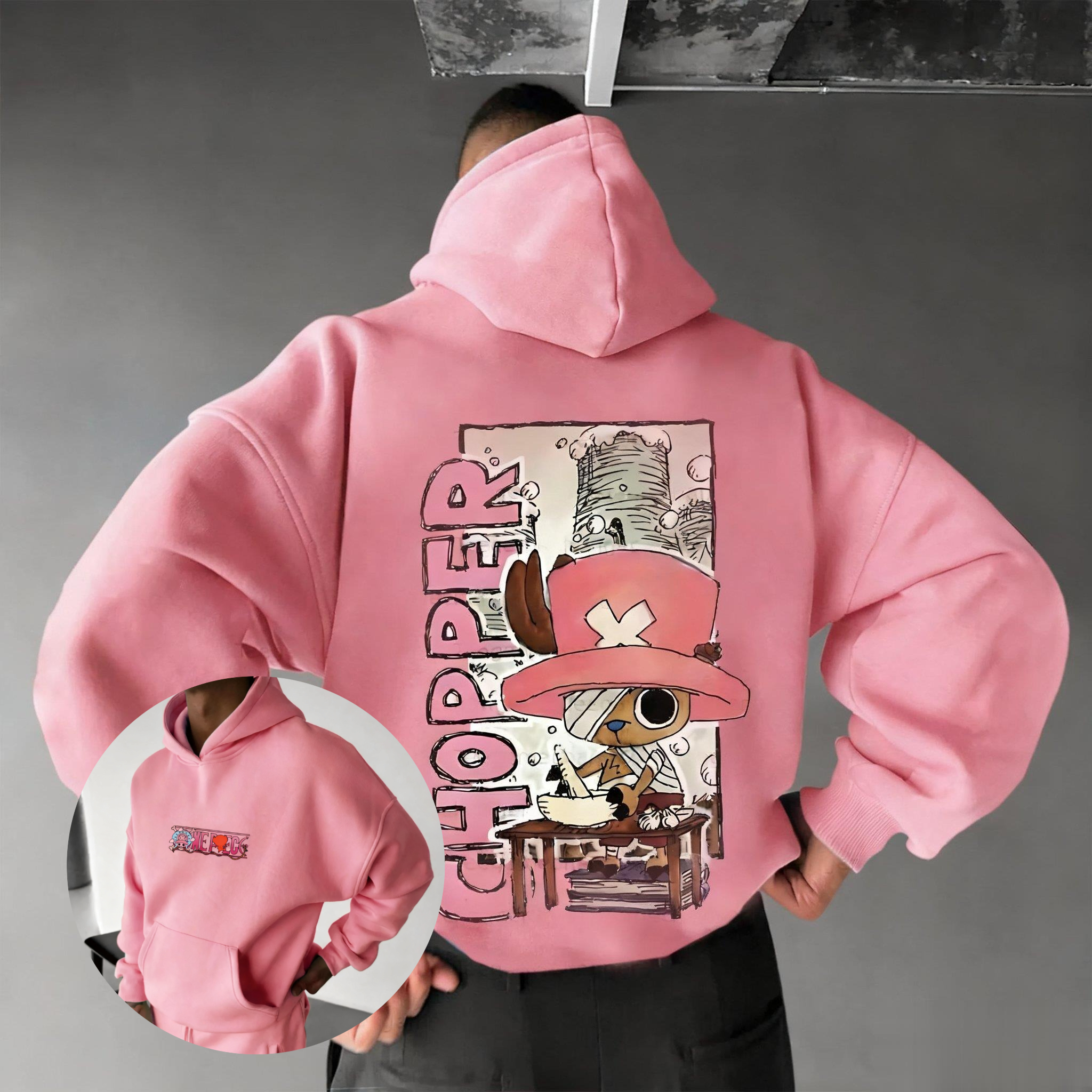 Winter Clothing Anime - One Piece Chopper Graphic Pullover Hoodie