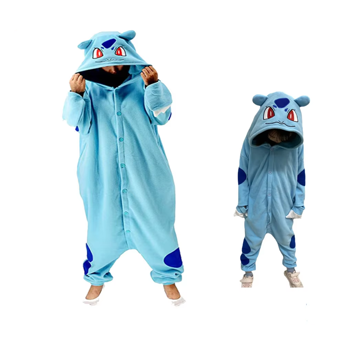 Winter Clothing Anime - Bulbasaur Onesie Kigurumi Adults Cosplay Costume