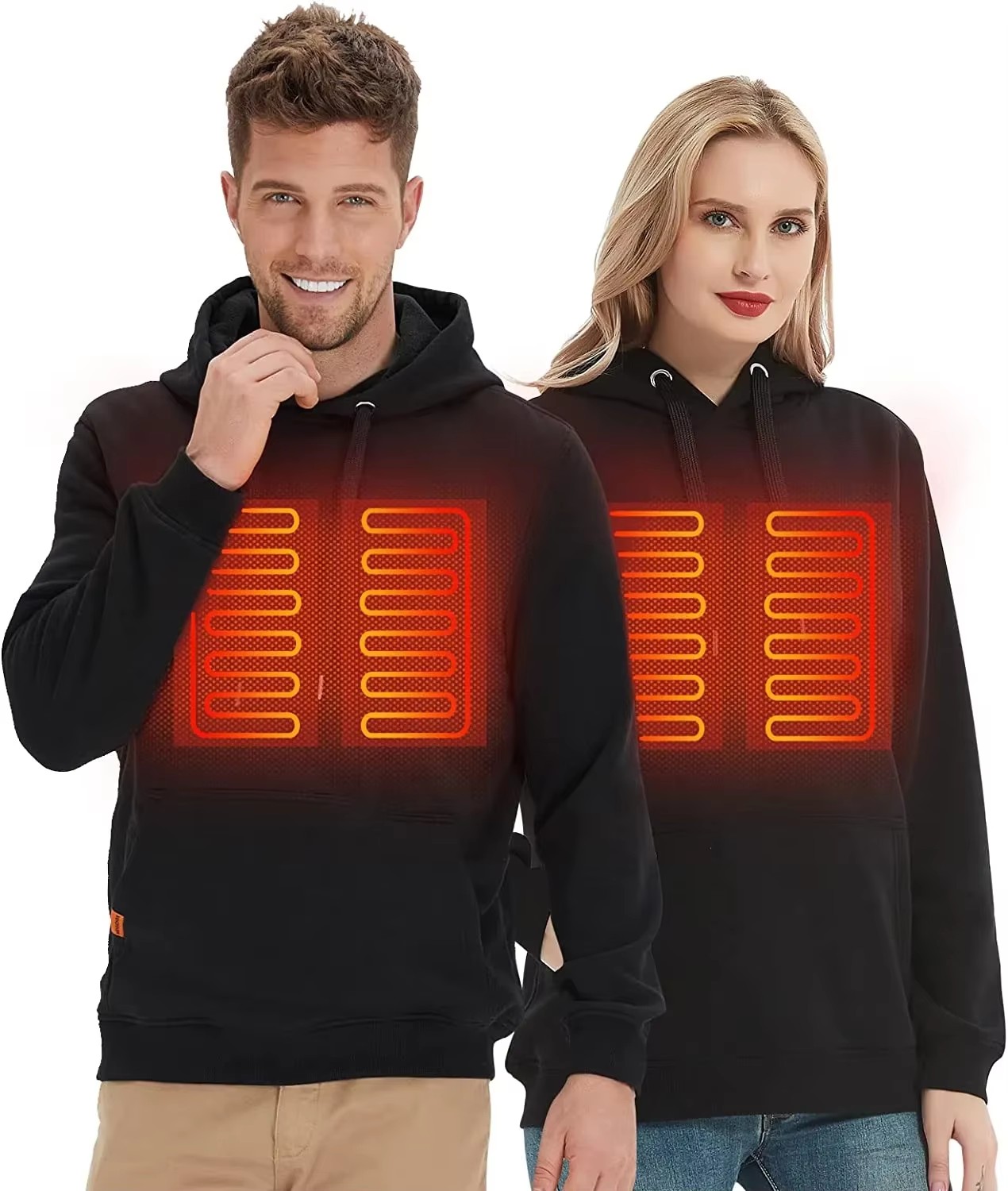 Winter Clothing Clearance - Women USB Heating Hoodies men Vintage
