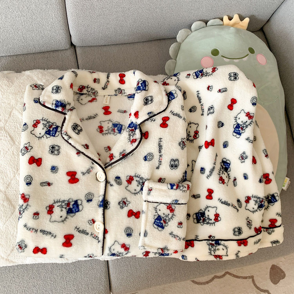 Winter Clothing Clearance - Sanrio Hello Kitty Flannel Women's Pajamas