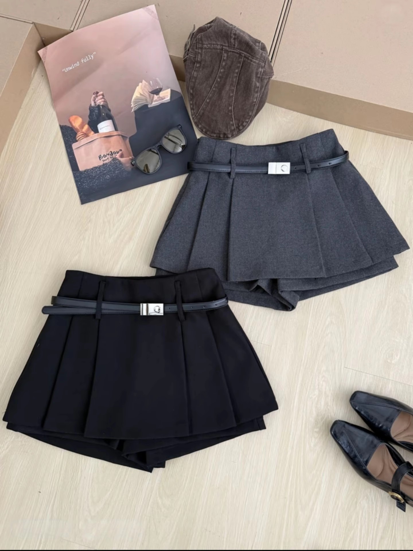 Winter Clothing Korea - Autumn Winter Plaid Half-length Skirt Women's