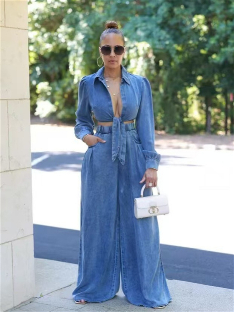 Fashion Denim 2 Piece Sets Wom - Winter Clothing Clearance review and price