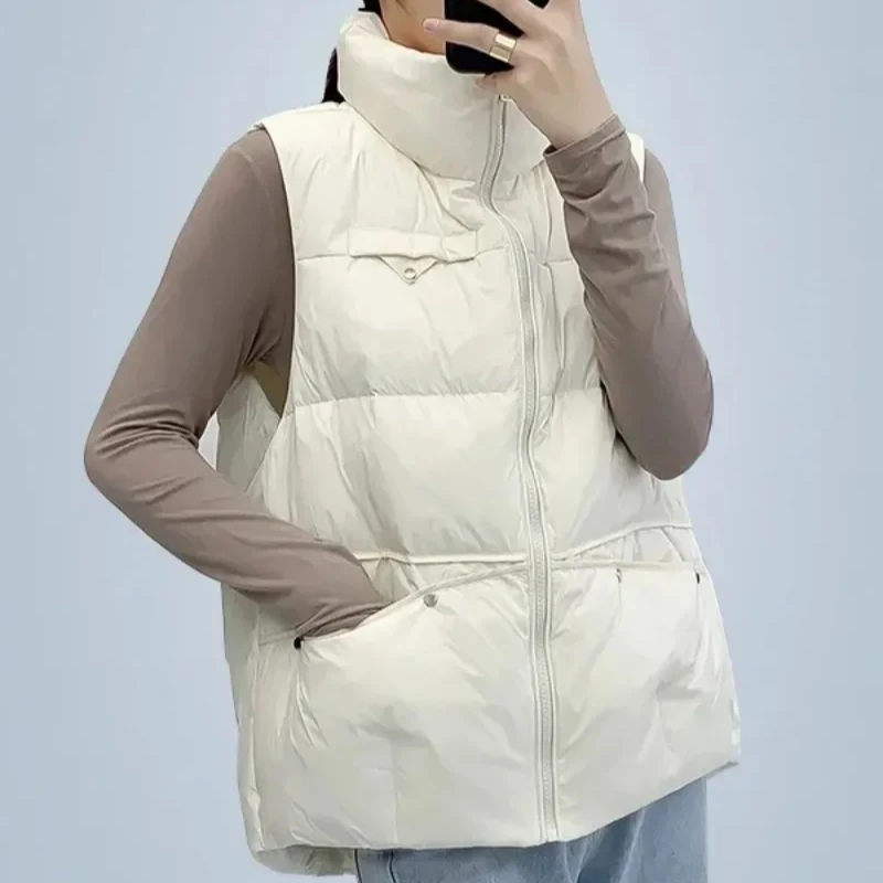 Loose Padded Cotton Waistcoat  - Winter Clothing On Sale Women'S review and price