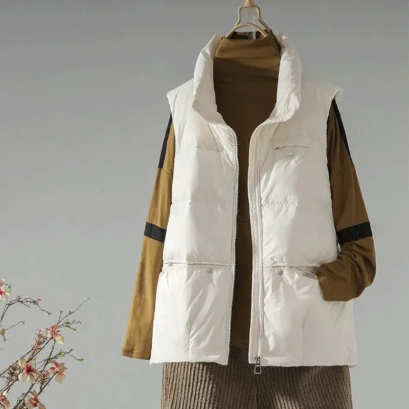 Loose Padded Cotton Waistcoat  - Winter Clothing On Sale Women'S review and price