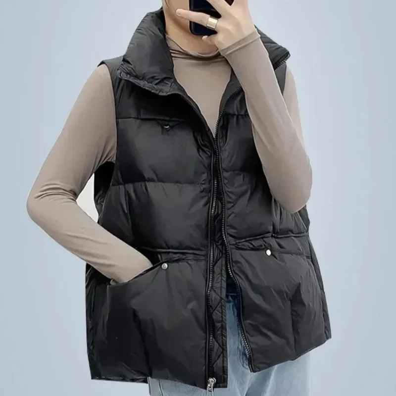 Loose Padded Cotton Waistcoat  - Winter Clothing On Sale Women'S review and price