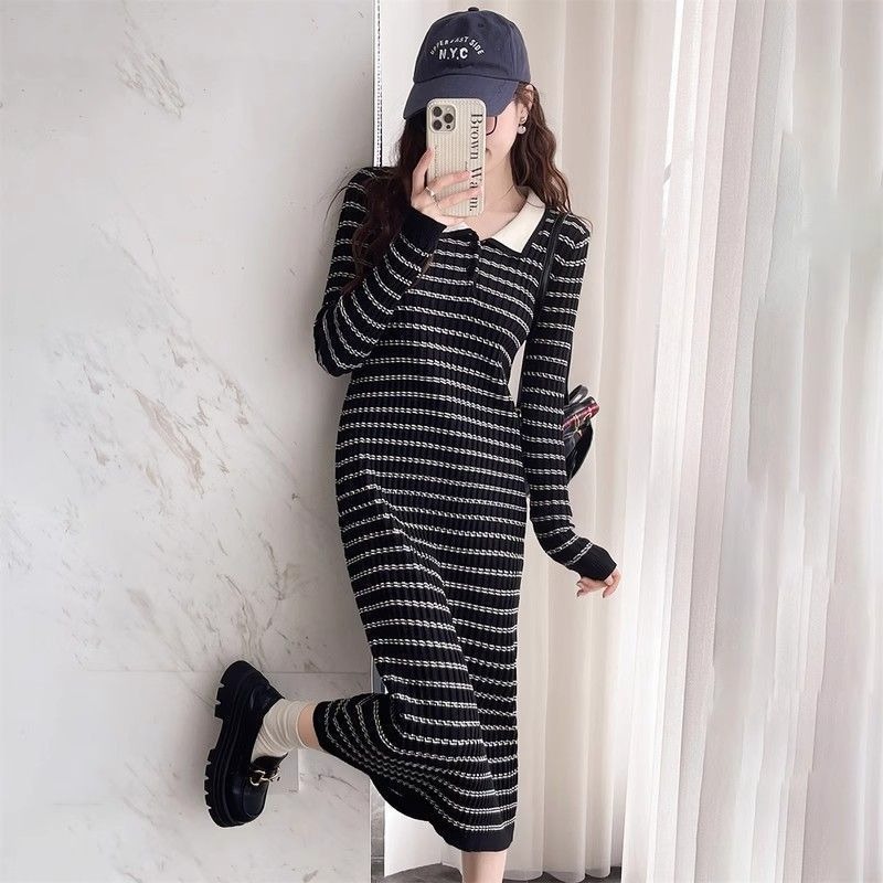 Stripe Apricot Woman Knitted D - Winter Clothing On Sale Women'S review and price