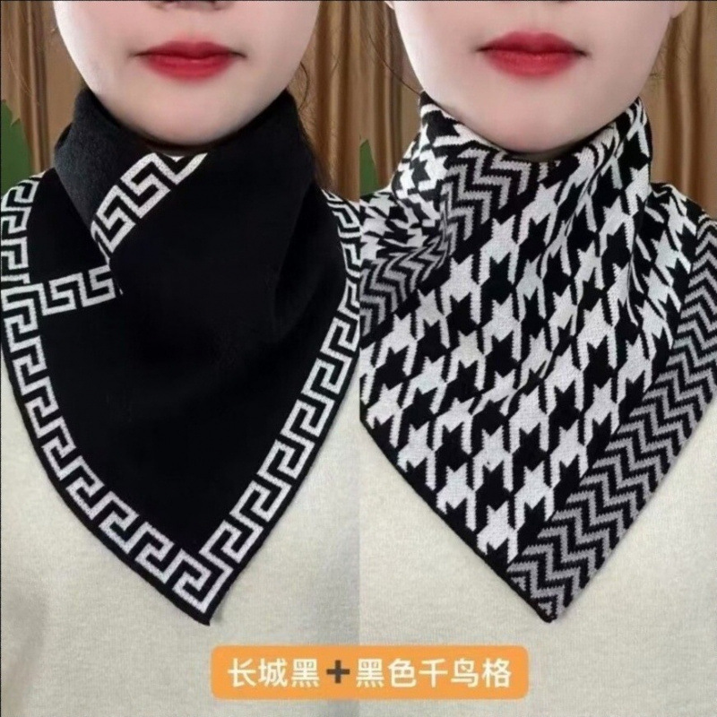 Winter New Triangle Neck Thick - Winter Clothing Korea review and price