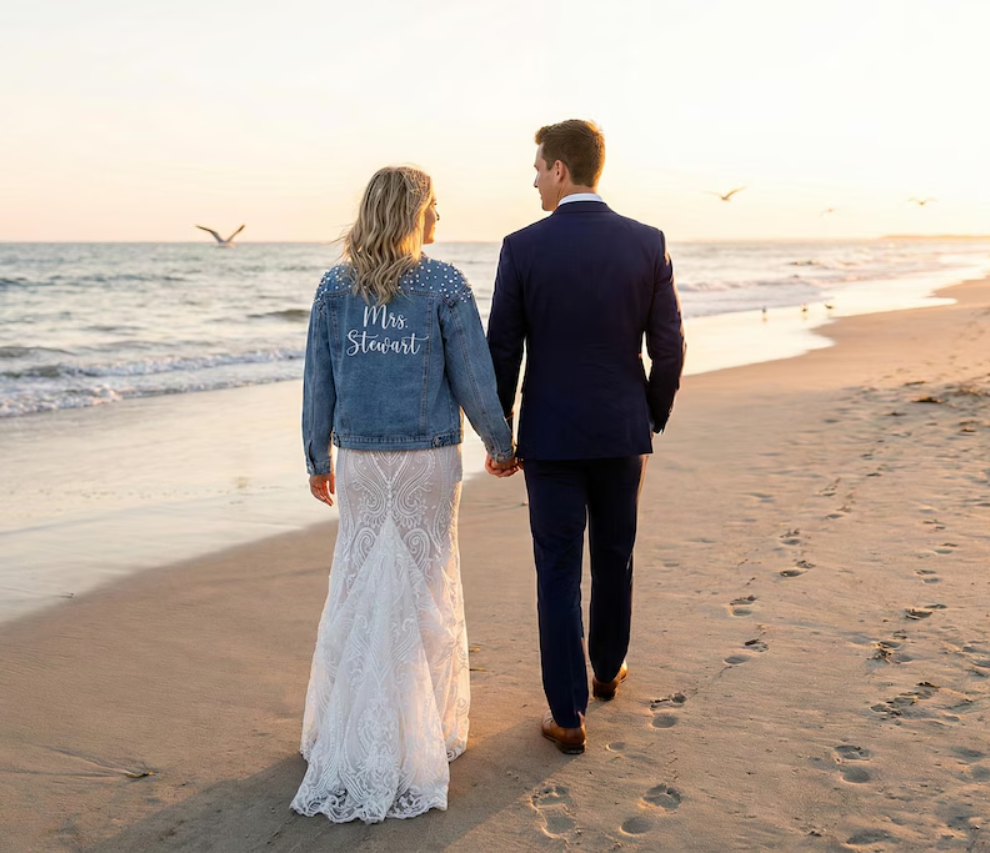 Custom Embroidered Bride Denim - Winter Clothing Color review and price