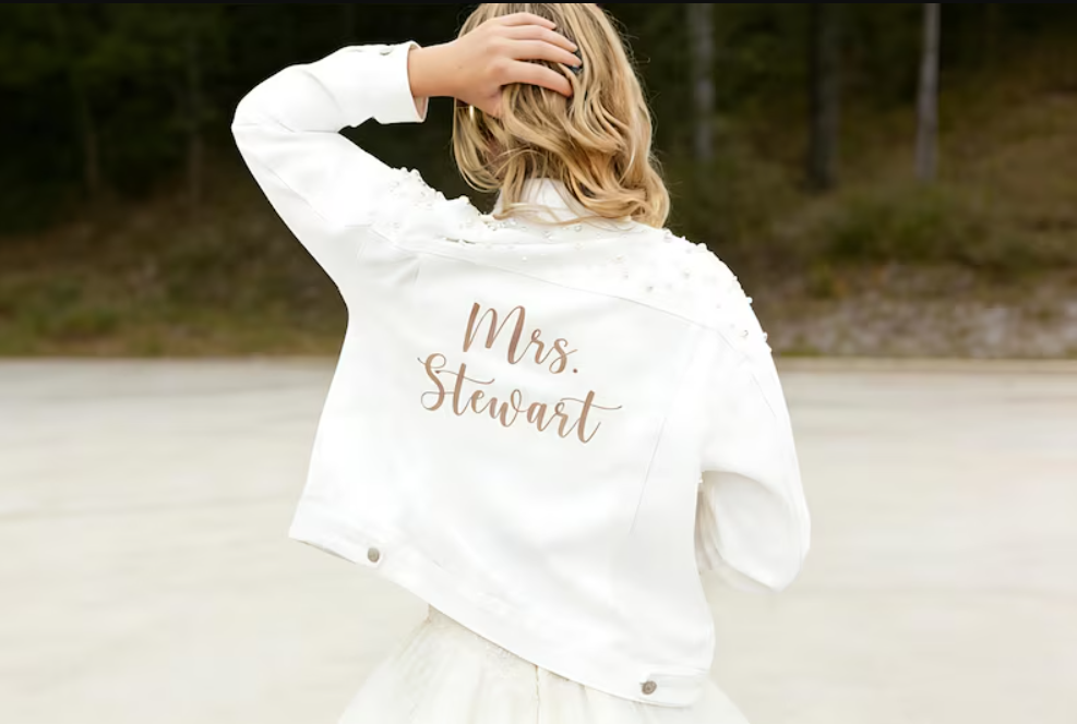 Custom Embroidered Bride Denim - Winter Clothing Color review and price