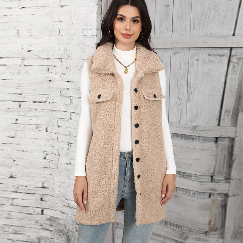 Women's Lamb Plush Vests Splic - Winter Clothing On Sale Women'S review and price