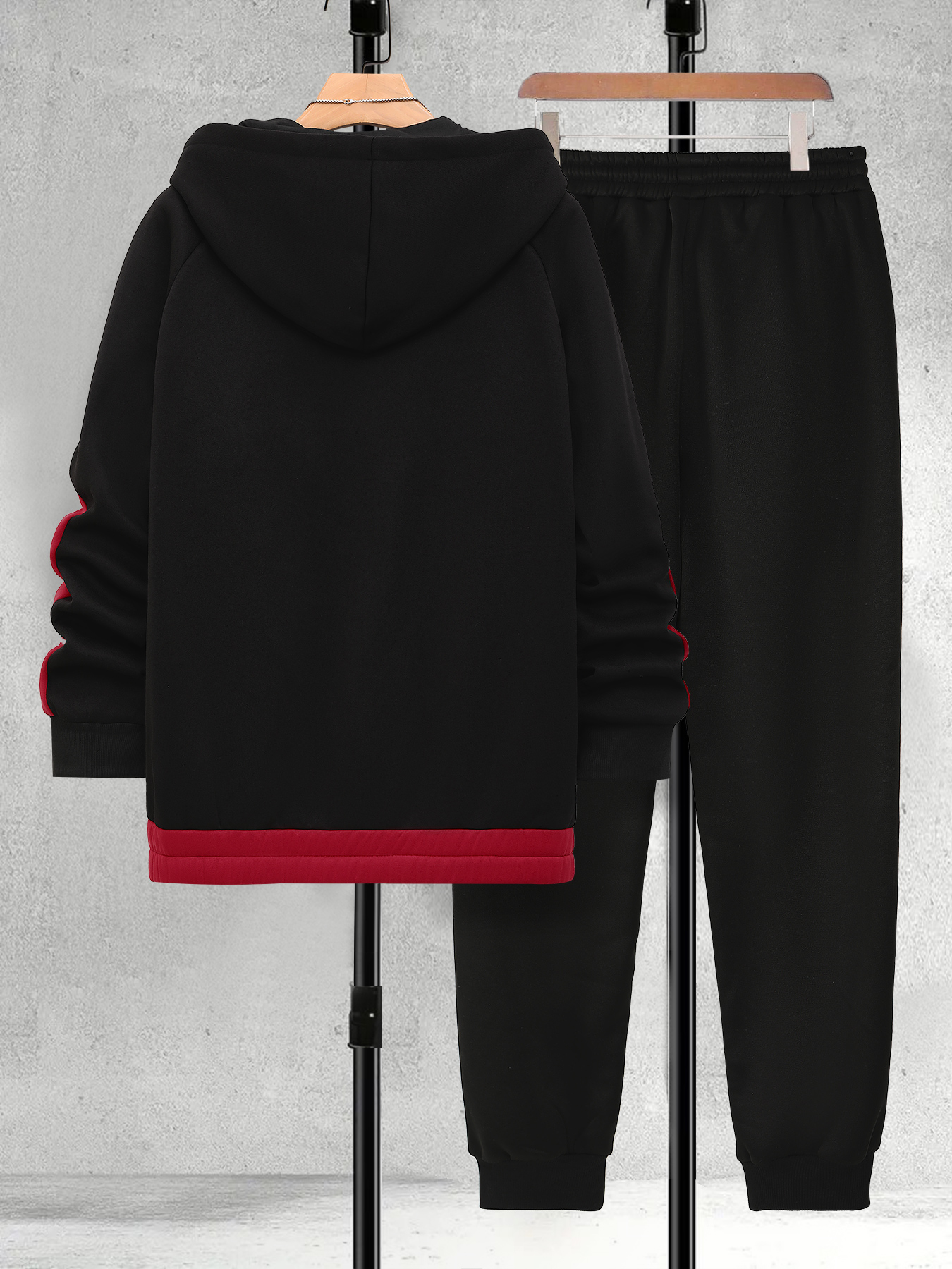 Men's Plus Size Black & Red Co - Winter Clothing Color review and price