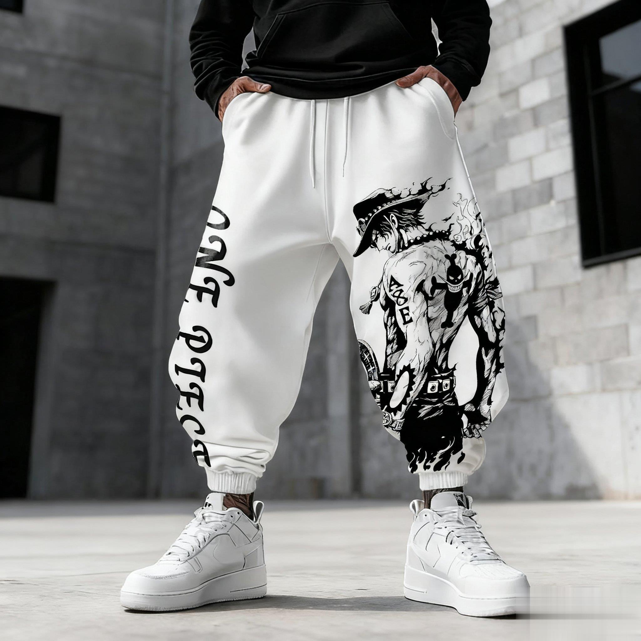 One Piece Luffy Mens Sweatpant - Winter Clothing Anime review and price