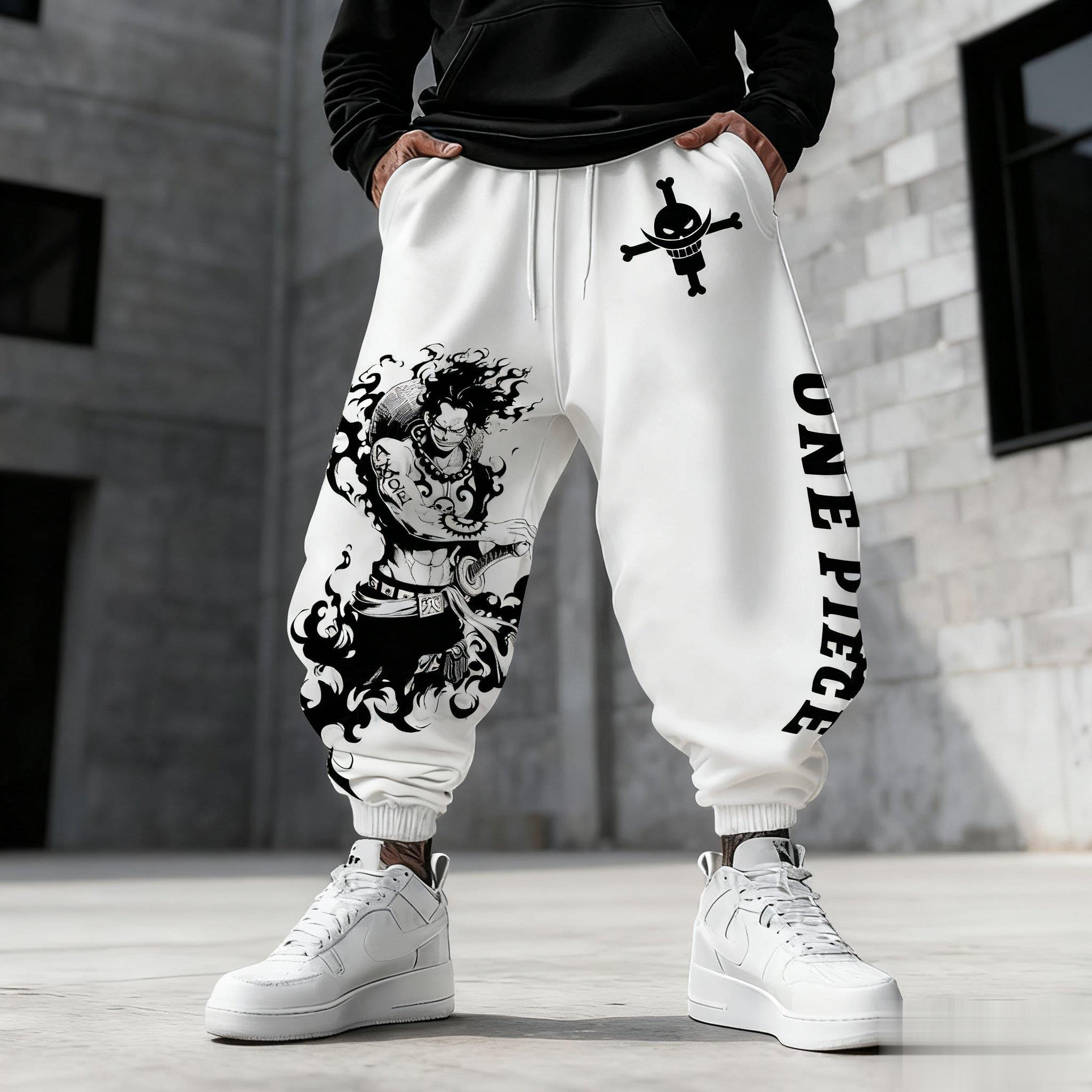 One Piece Luffy Mens Sweatpant - Winter Clothing Anime review and price