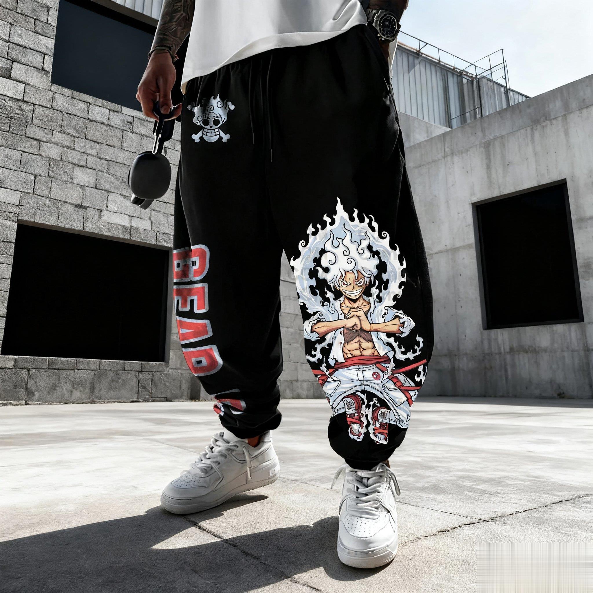 One Piece Luffy Mens Sweatpant - Winter Clothing Anime review and price