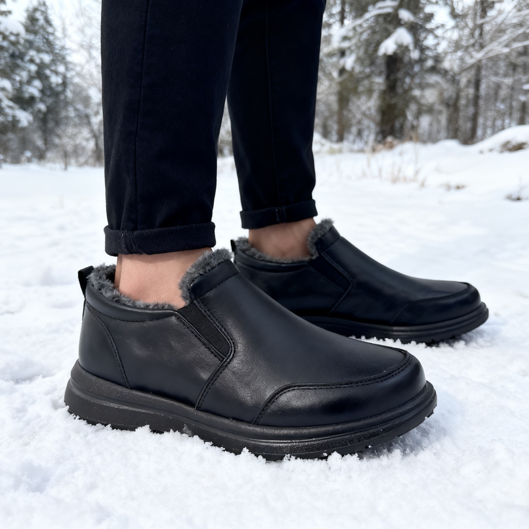 Men's Faux Fur Lined Winter An - Snow Boot Fur Lined review and price