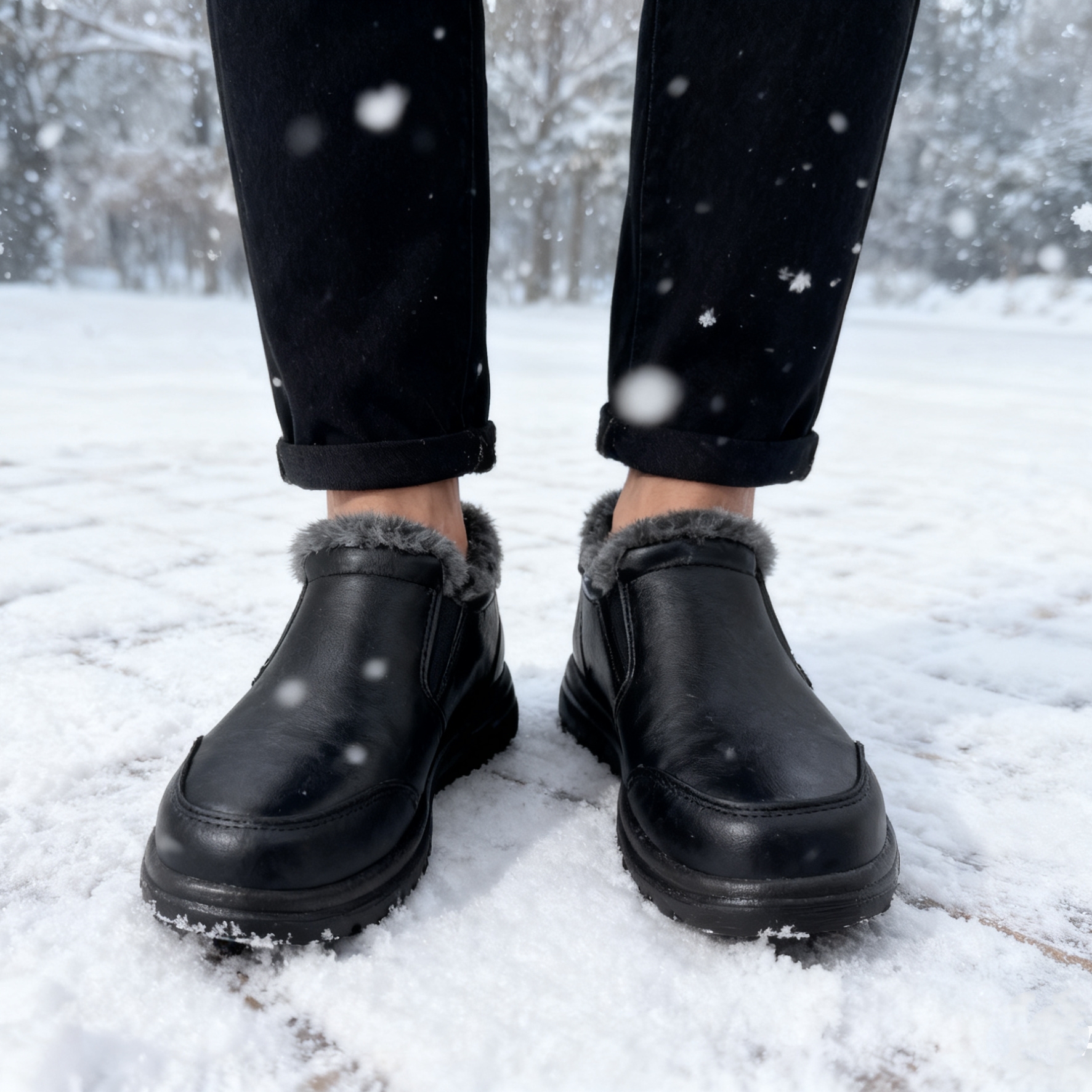 Men's Faux Fur Lined Winter An - Snow Boot Fur Lined review and price