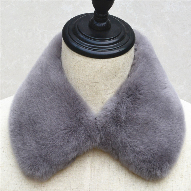 Real Rex Rabbit Fur Collar Wom - Winter Clothing For Sale review and price