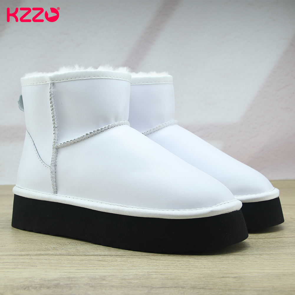 KZZO Women's Waterproof Sheeps - Snow Boot Fur Lined review and price