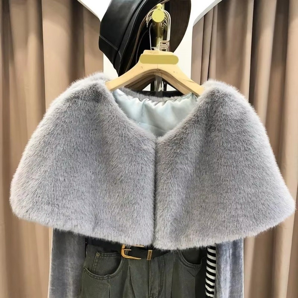 Winter Large Collar Shawl Hand - Winter Clothing Color review and price
