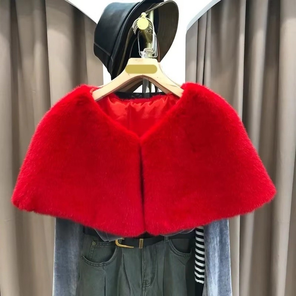 Winter Large Collar Shawl Hand - Winter Clothing Color review and price