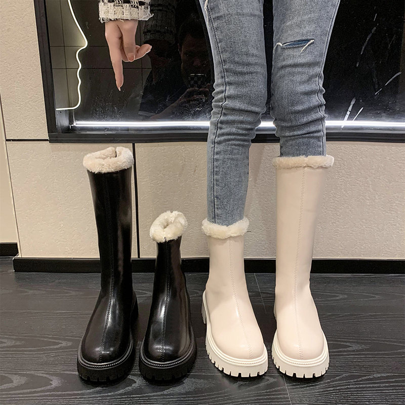 Winter Women Warm Plush Ankle  - Winter Clothing Korea review and price