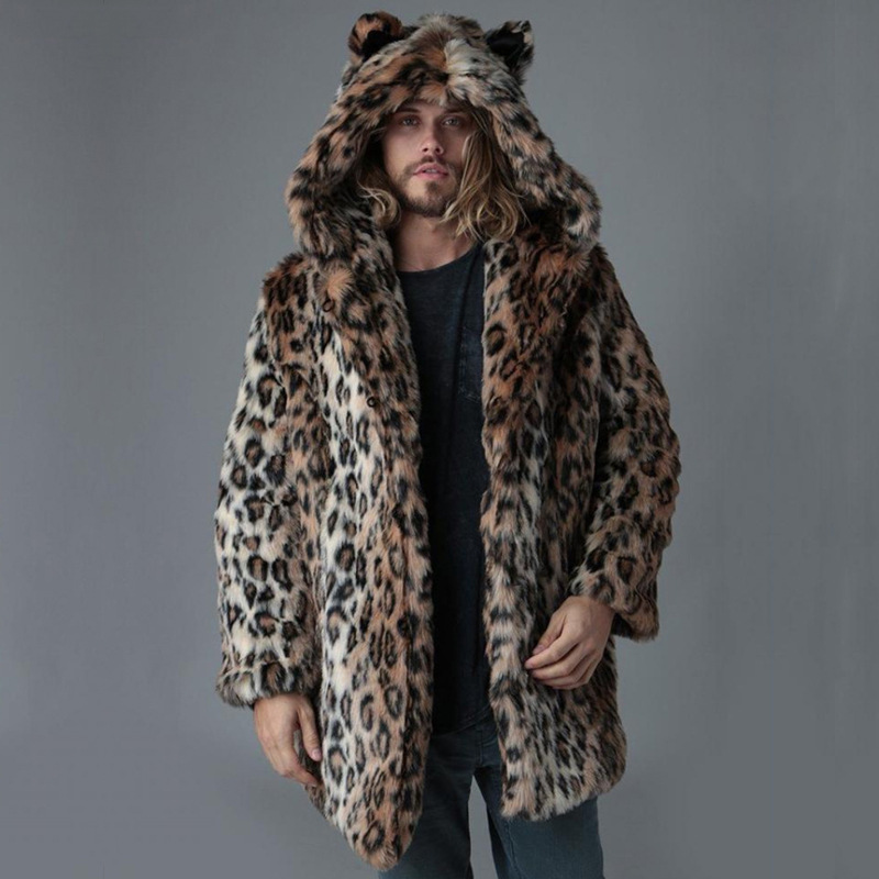 Men Faux Fur Jacket Winter Coa - Winter Clothing Clearance review and price