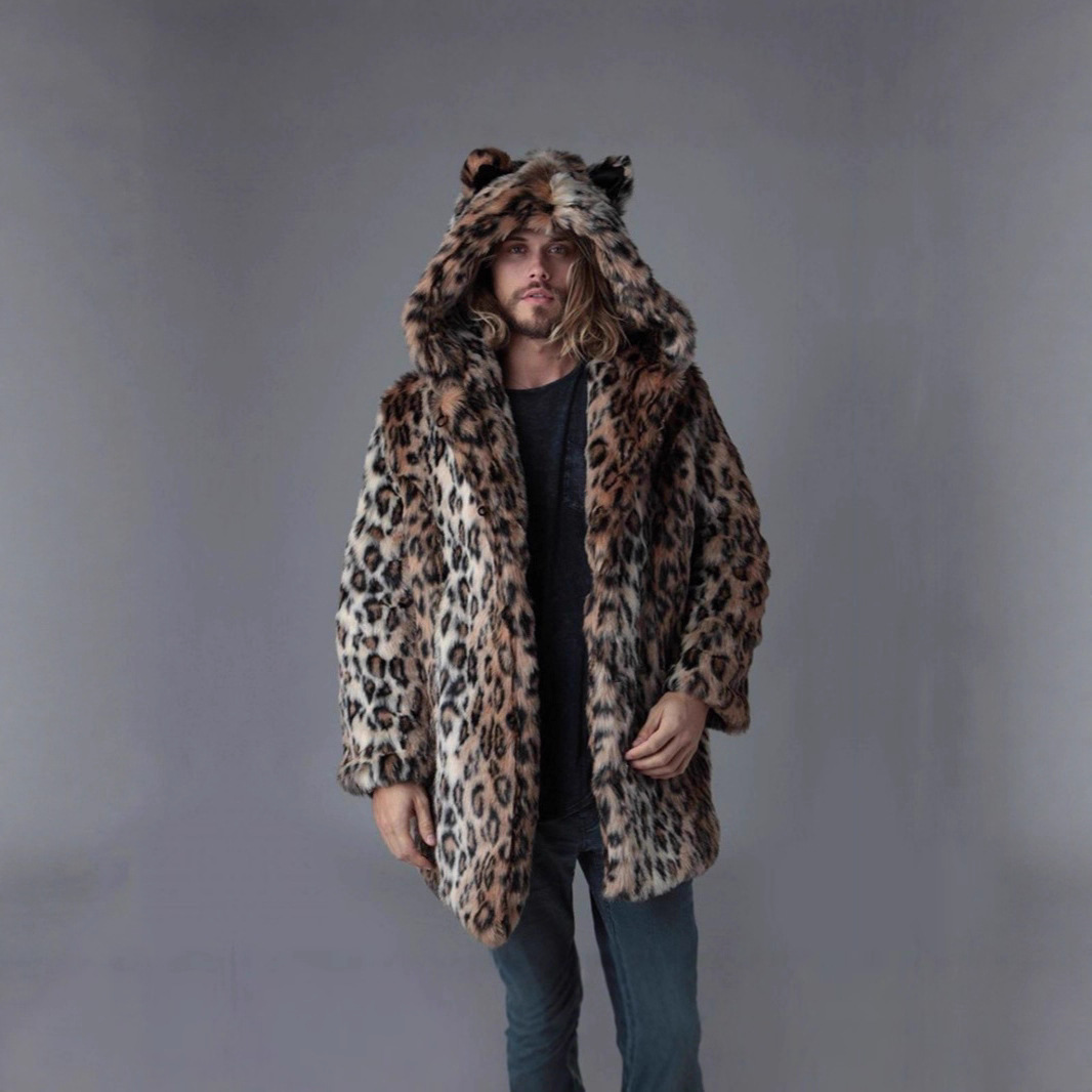 Men Faux Fur Jacket Winter Coa - Winter Clothing Clearance review and price