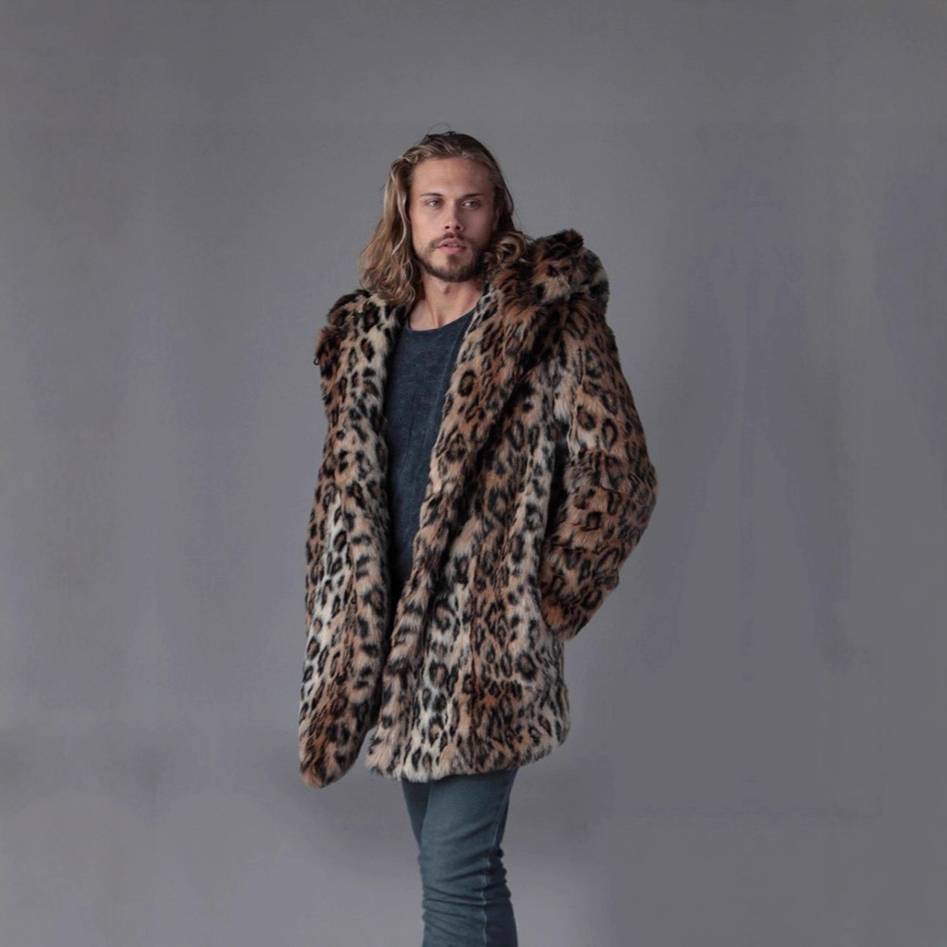 Men Faux Fur Jacket Winter Coa - Winter Clothing Clearance review and price