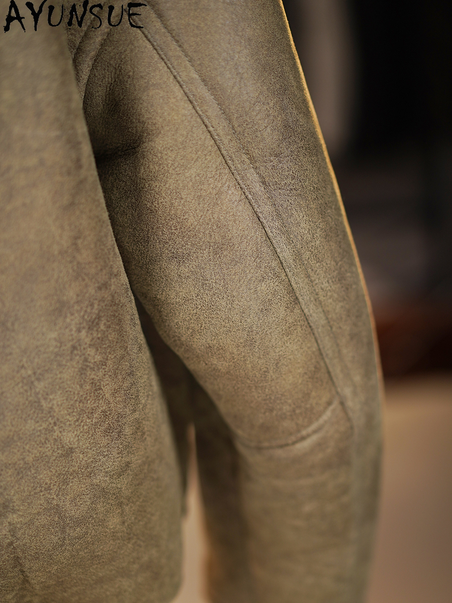 AYUNSUE High-end Natural Fur C - Winter Clothing Clearance review and price