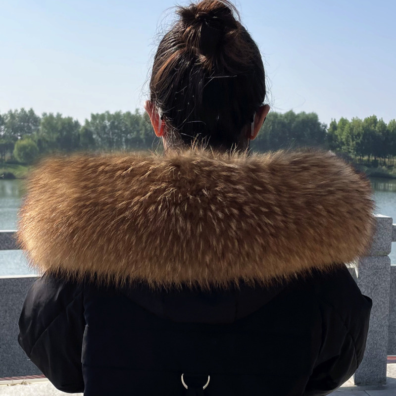 Raccoon Fur Collar Winter Supe - Winter Clothing Equipment review and price