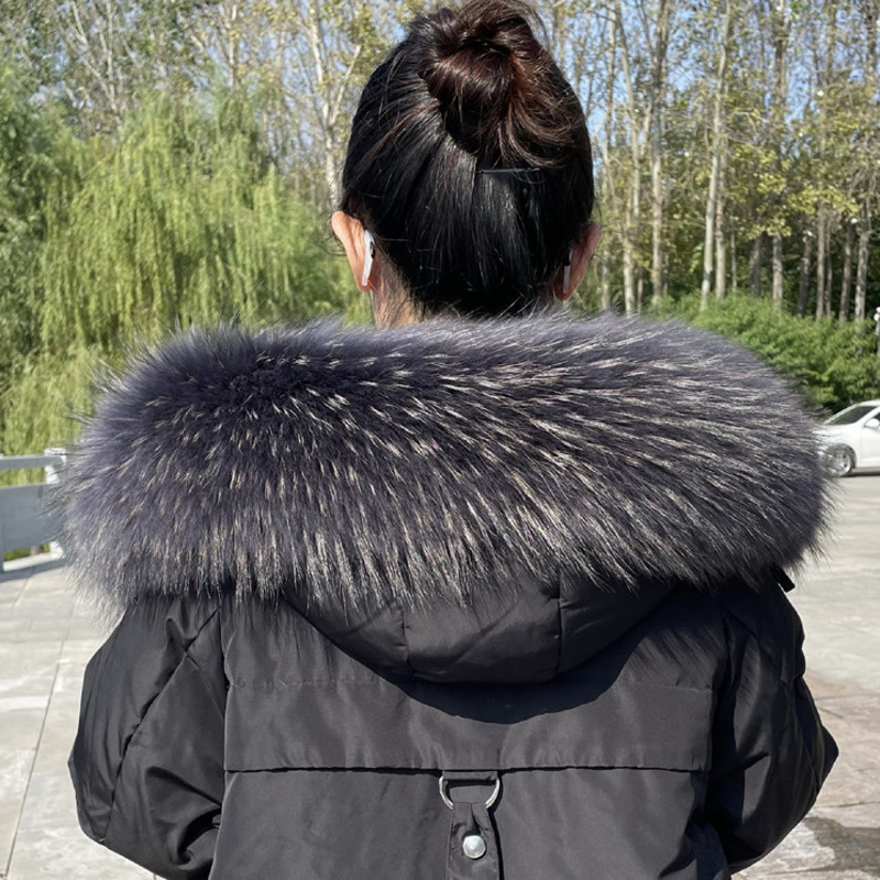 Raccoon Fur Collar Winter Supe - Winter Clothing Equipment review and price
