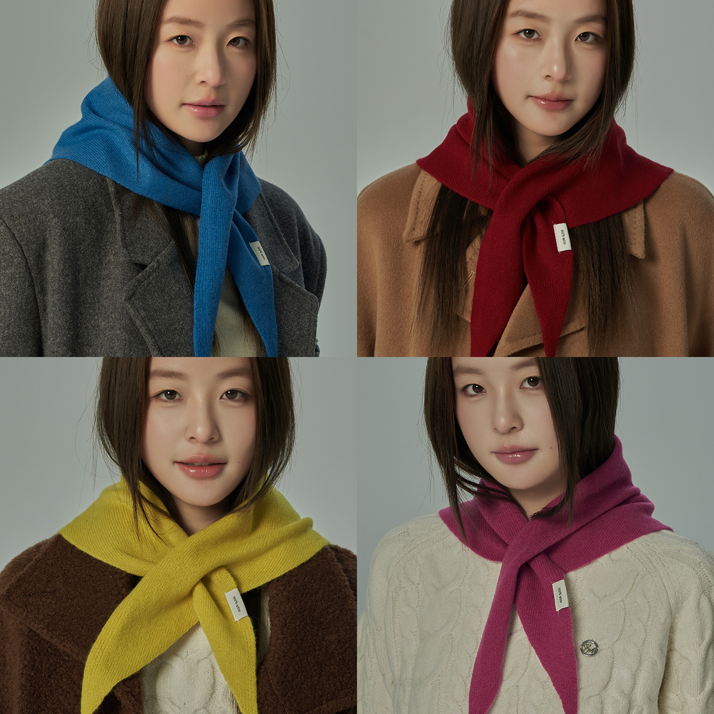 Luxury Women 100% Wool Scarf S - Winter Clothing Korea review and price