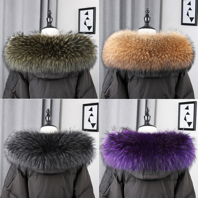 100% Real Fur Collar Coat Wint - Winter Clothing Equipment review and price