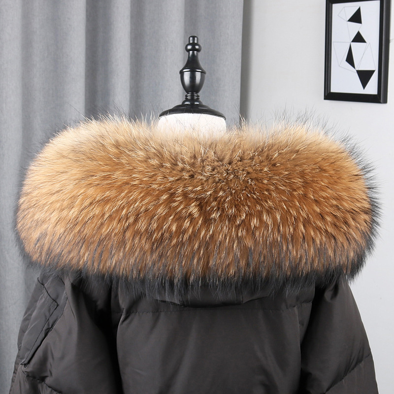 100% Real Fur Collar Coat Wint - Winter Clothing Equipment review and price