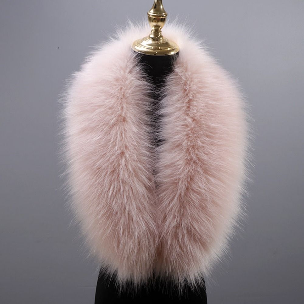 New 80cm Large Faux Fur Collar - Winter Clothing Color review and price