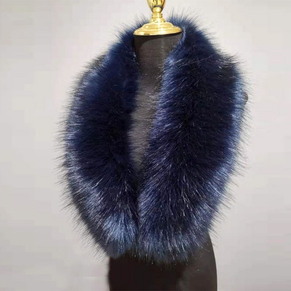 New 80cm Large Faux Fur Collar - Winter Clothing Color review and price
