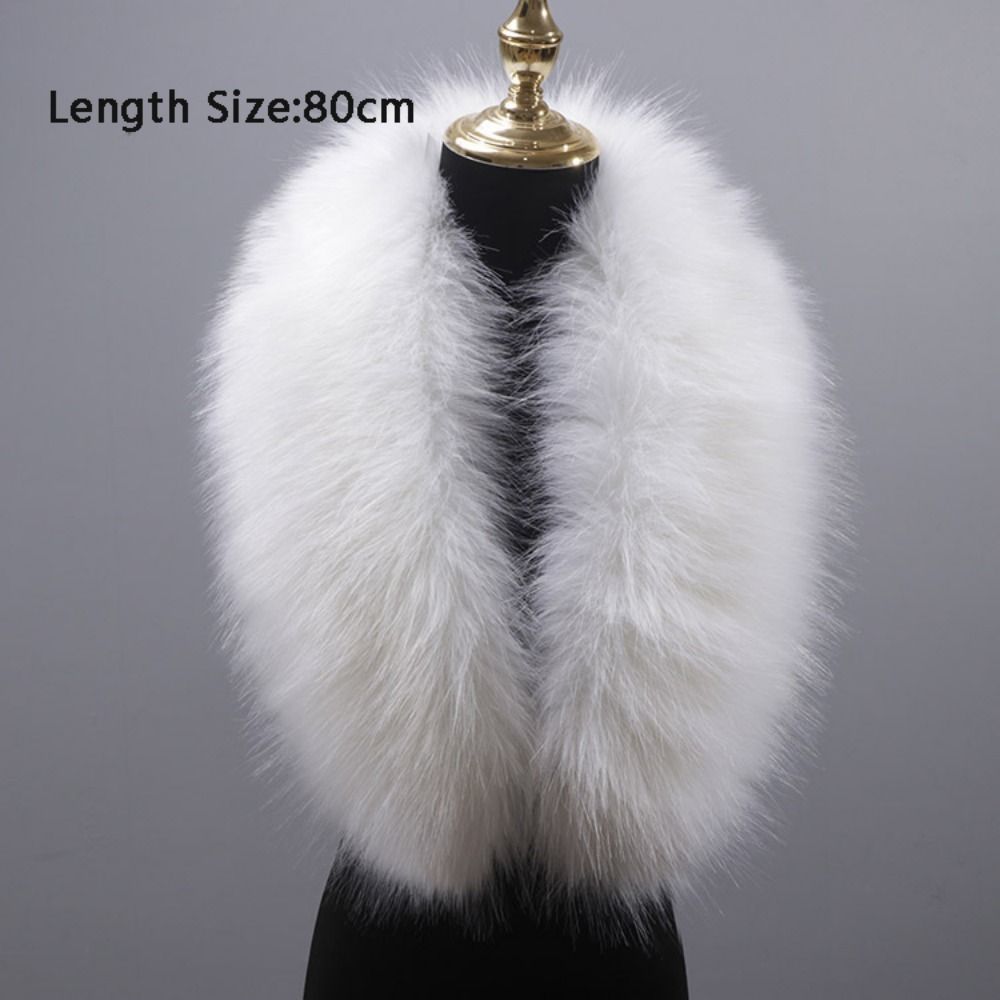 New 80cm Large Faux Fur Collar - Winter Clothing Color review and price