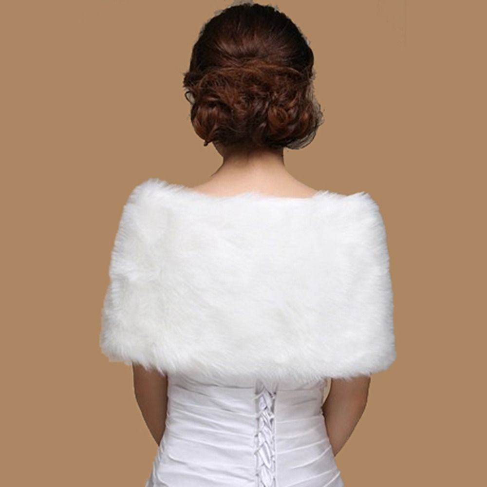 Winter Cape White Fur Shawl We - Winter Clothing Color review and price