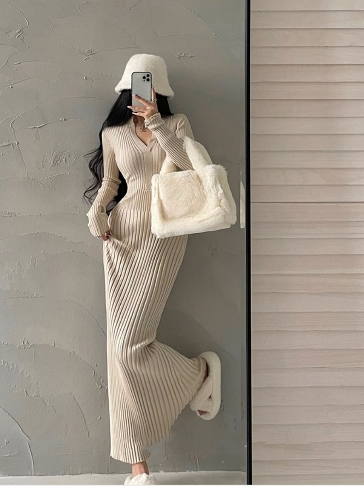 Sexy Daring Female Knit Dress  - Winter Clothing On Sale Women'S review and price