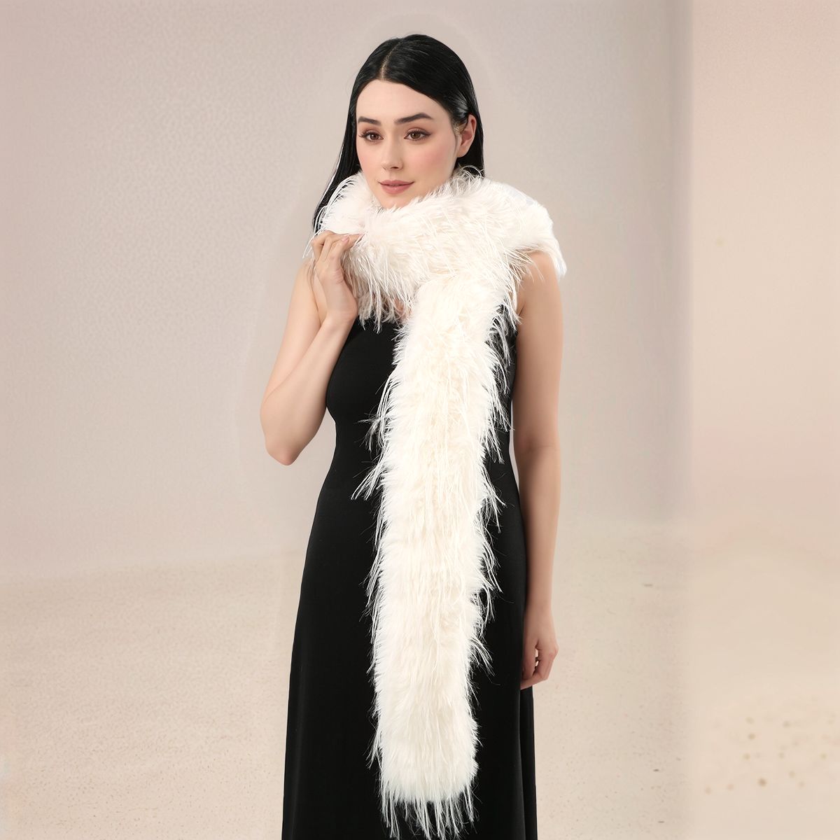 Women Faux Rabbit Fur Long Sca - Winter Clothing For Sale review and price