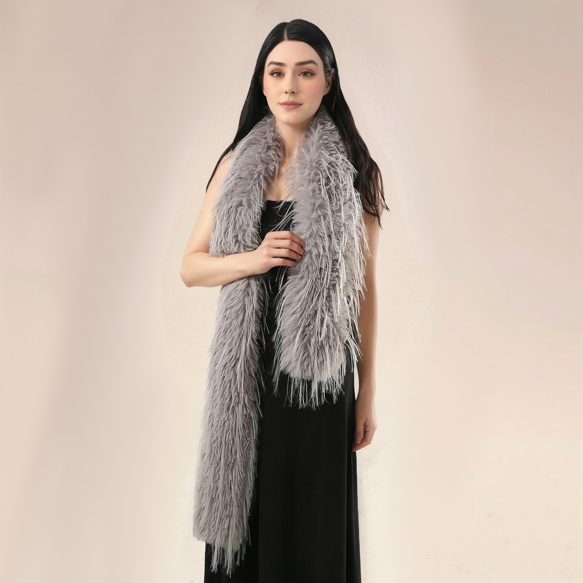 Women Faux Rabbit Fur Long Sca - Winter Clothing For Sale review and price